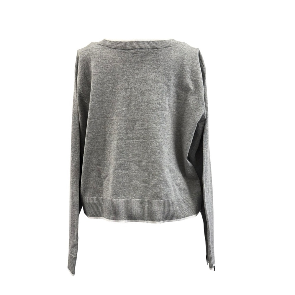 Michael Kors Gray KORS Logo Crop Sweatshirt - Picture 4 of 12
